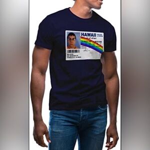 Superbad McLovin Hawaii Driver License Movie T Shirt Adult XLarge Black Unisex
